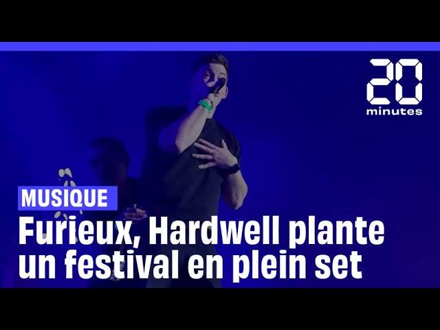 Furieux, Hardwell plante le festival Saga en plein milieu de son set