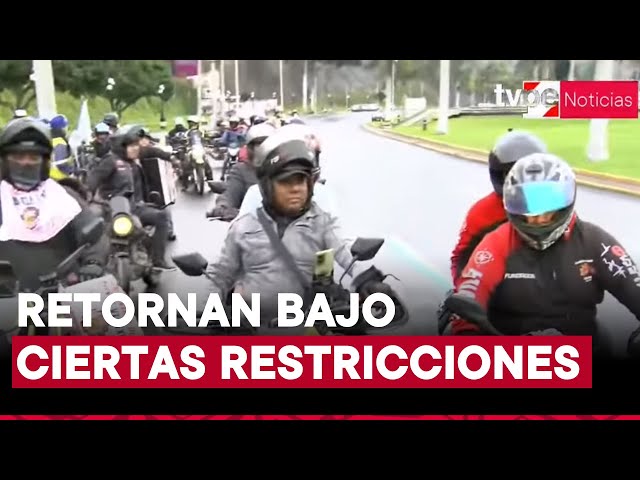 Motociclistas vuelven a circular en la Costa Verde