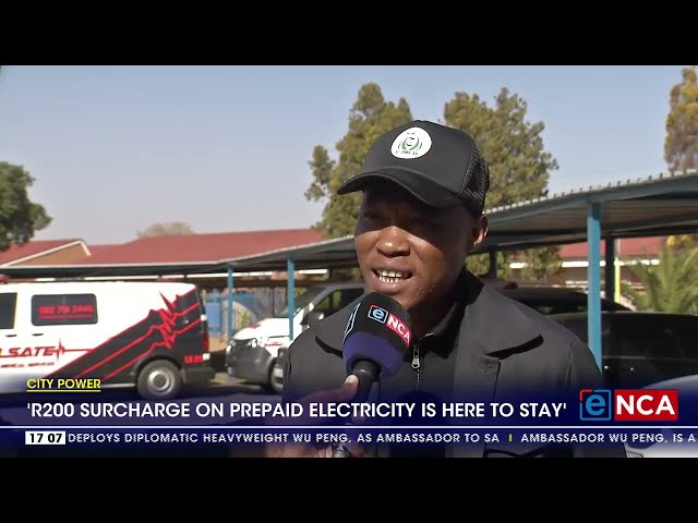 'R200 surcharge on prepaid electricity is here to stay' - Johannesburg mayor