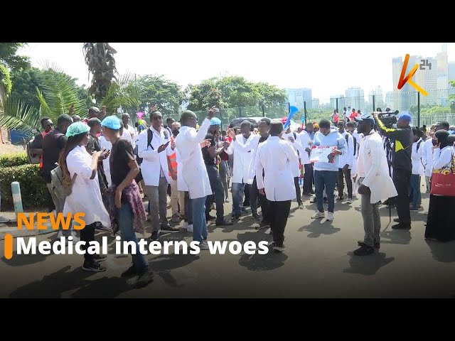 ⁣Medics occupy Afya House to demand their posting