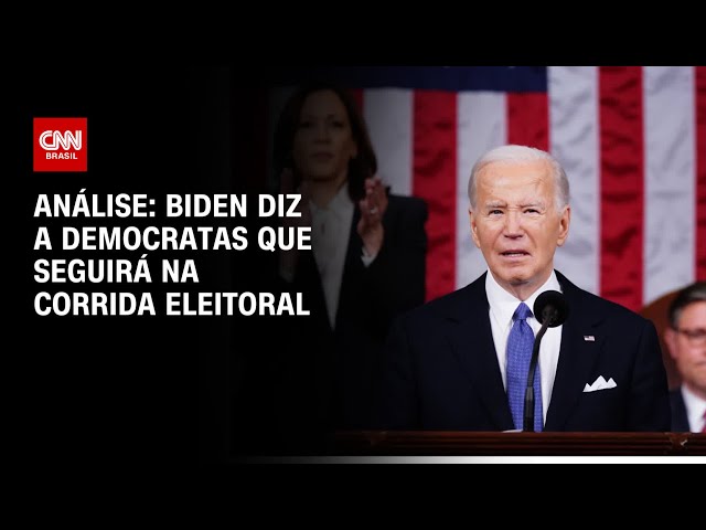 Análise: Biden diz a democratas que seguirá na corrida eleitoral | WW