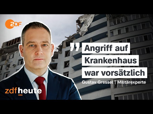 Lücke in Luftabwehr der Ukraine? Experte zum Krankenhaus-Angriff | ZDFheute live