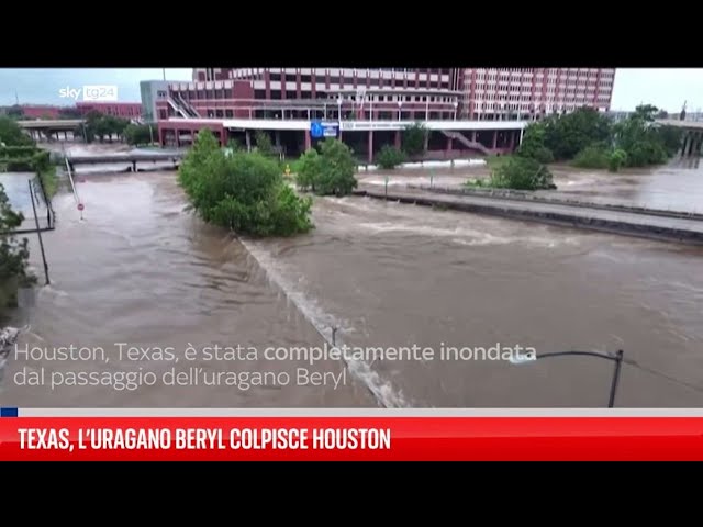 ⁣Texas, l’uragano Beryl colpisce Houston