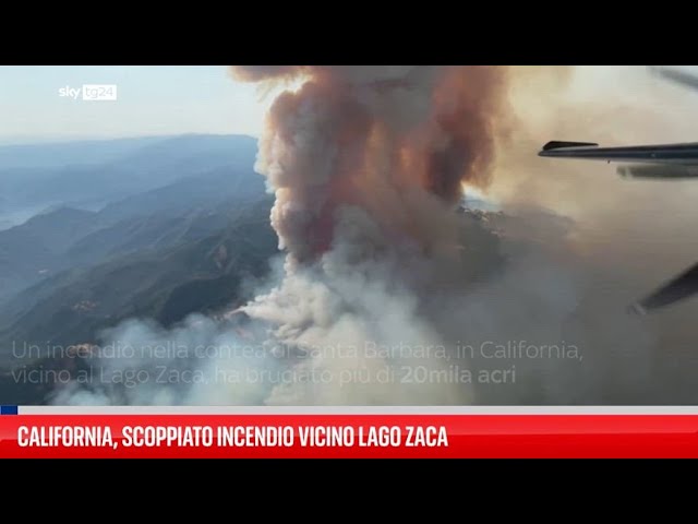 ⁣California, scoppiato incendio vicino lago Zaca