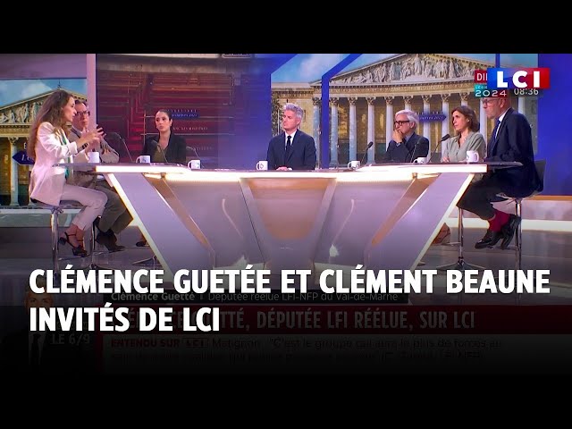 ⁣Clémence Guetée (LFI-NFP), et Clément Beaune (Renaissance), invités de LCI