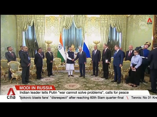 India PM Modi, visiting Moscow, tells Putin 'war cannot solve problems'