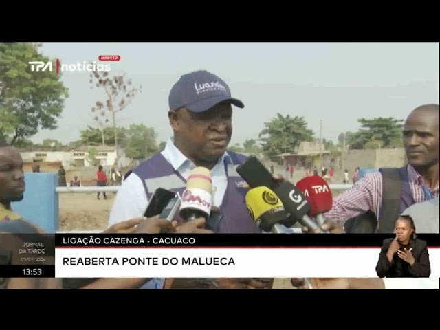 Ligação Cazenga -  Cacuaco:  Reaberta ponte do Malueca