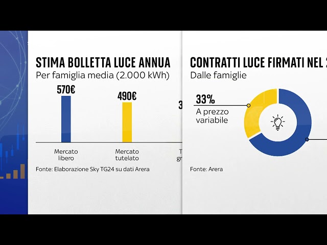 ⁣Arera: mercato libero bollette più costoso dei mercati