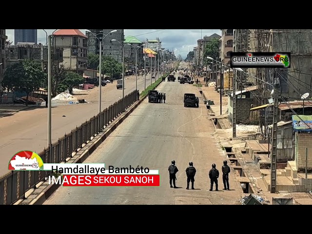 ⁣Hamdallaye et Bambéto : la situation reste tendue entre manifestants et les forces de sécurité 