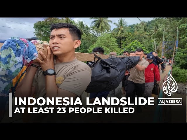 Death toll rises to 23 after Indonesia landslide at illegal gold mine