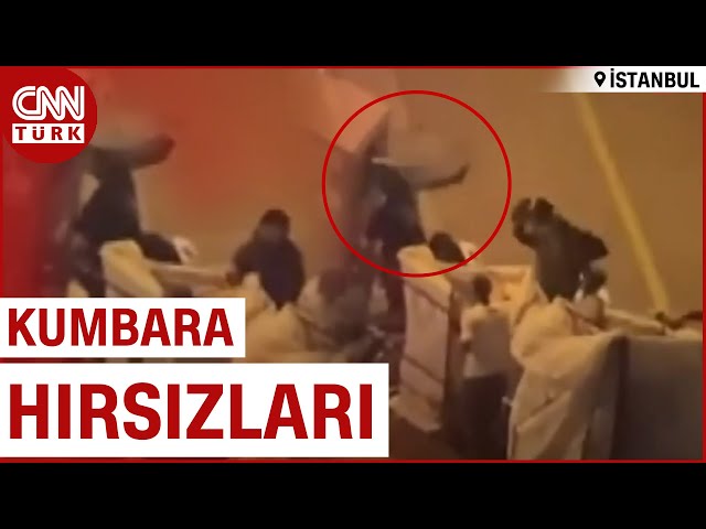 Giysi Kumbarasındaki Eşyaları İşte Böyle Çaldılar...