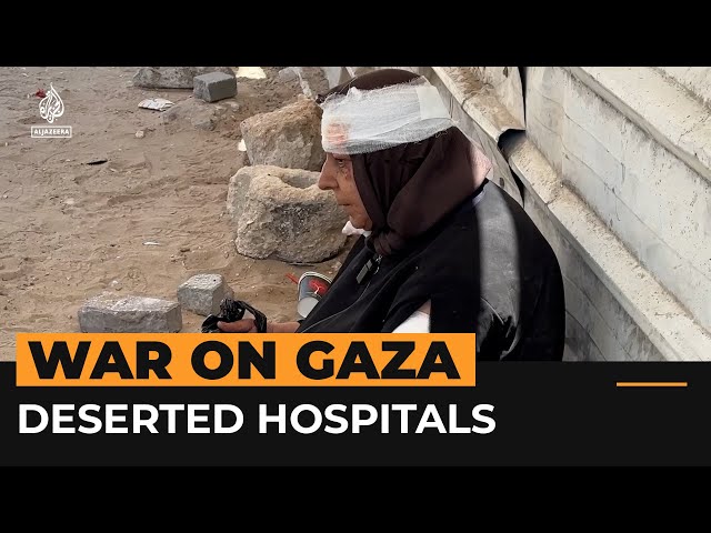 Elderly Palestinians seek help at deserted Gaza City hospital | Al Jazeera Newsfeed