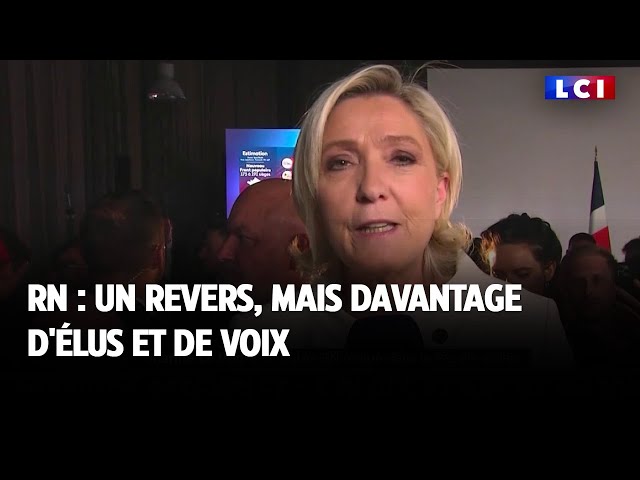 RN : un revers, mais davantage d'élus et de voix