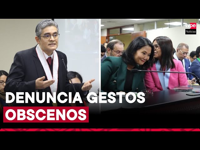 José Domingo Pérez denuncia gestos obscenos de discriminación sexual de abogada de Keiko Fujimori