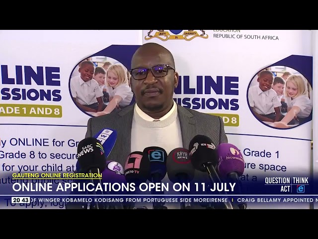 Gauteng online schools applications open on 11 July 2024