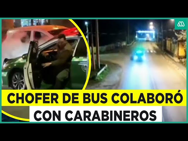 Persecución a alta velocidad: Conductor RED colaboró con Carabineros para la detención