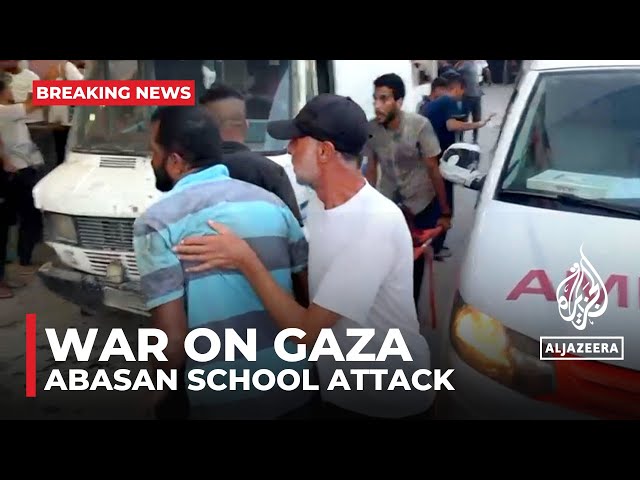 War on Gaza: At least 20 killed in Israeli bombing outside school east of Khan Younis