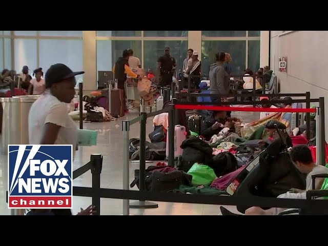 ⁣Migrants get boot from major airport