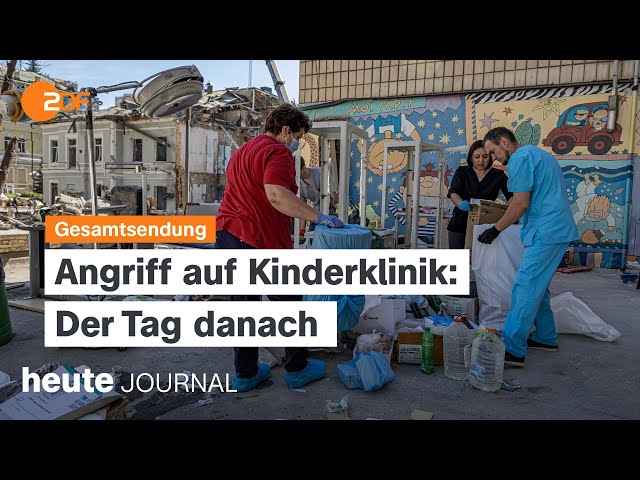 ⁣heute journal vom 09.07.2024 Nach Angriff auf Kinderklinik in Kiew, Militärübung Alaska, Nato-Gipfel