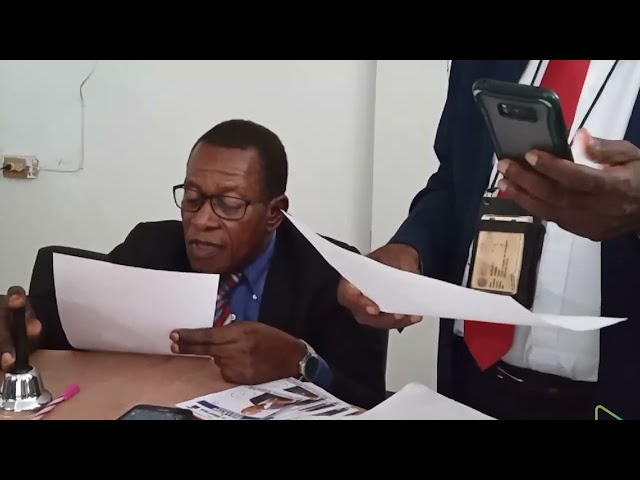 Jij lakou dapèl nan vil Gonayiv vote pou Mèt Noé Pierre Louis Massillon kòm reprezantan yo nan CSPJ.