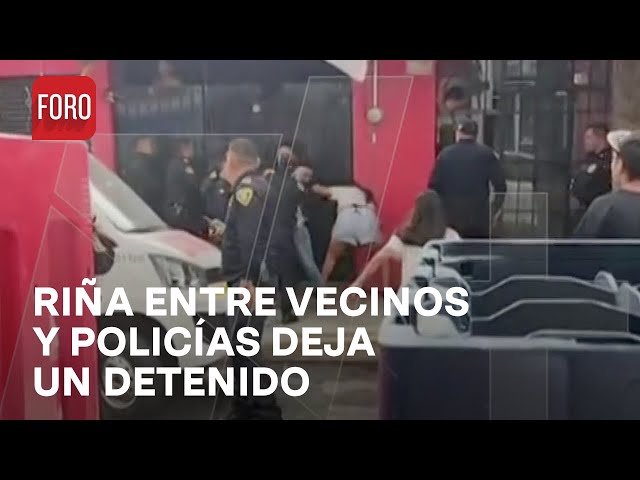 Quitan pistola a policía y se desata riña con vecinos de San Juan de Aragón - Las Noticias