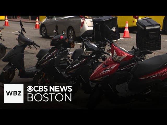 ⁣More than a dozen scooters seized in Boston's Back Bay during crackdown