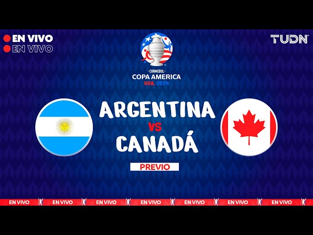  EN VIVO | Argentina vs Canadá - SEMIFINAL Copa América 2024 | TUDN