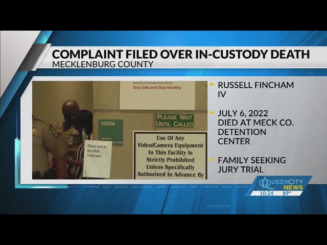 ⁣Compliant filed over death of inmate at Mecklenburg County detention center