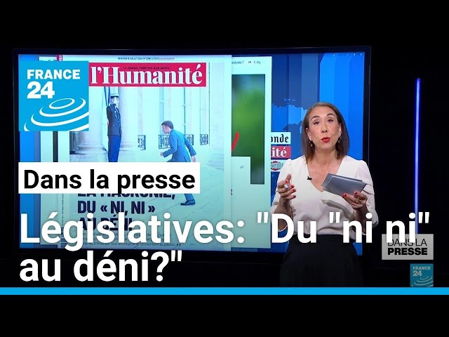 Tractations pour le nouveau gouvernement: "La macronie du "ni ni" au déni?" • FR