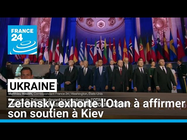 Ukraine : Zelensky exhorte l'Otan à affirmer son soutien à Kiev avant l'élection américain