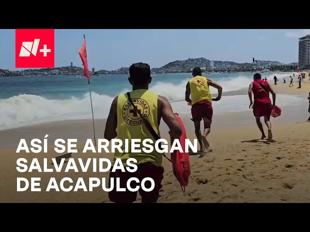 Salvavidas de Acapulco documentan rescate en playas con cámara acuática - En Punto