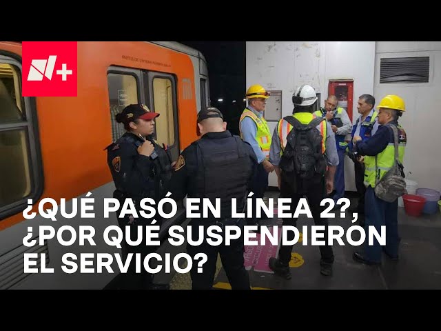 Línea 2 del Metro, desalojan a pasajeros tras suspensión del servicio por falla en vías - En Punto