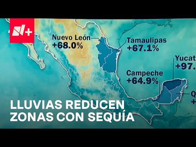 ⁣Lluvias disminuyen territorios con sequía en México - En Punto