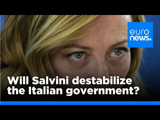 ⁣Will Salvini's ties to Patriots for Europe destabilize the Italian government? | euronews 