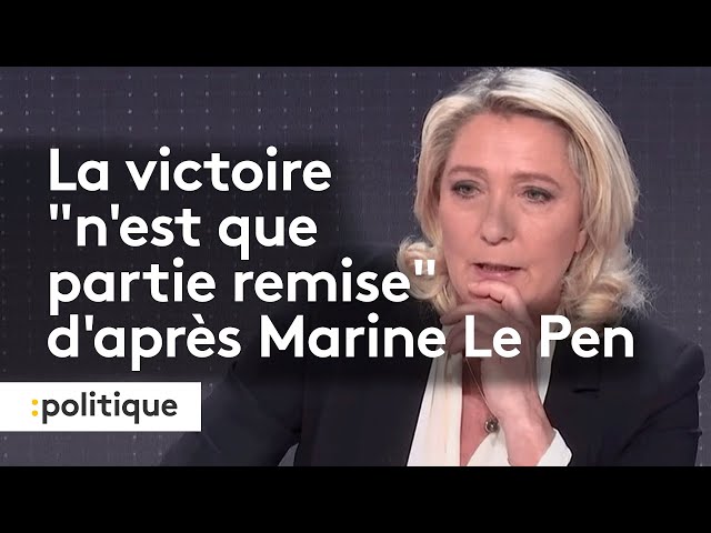 Les législatives sont "une victoire différée", d'après Marine Le Pen devant l’Assembl