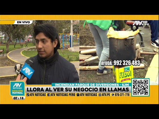 Sujeto rompe en llanto al ver su negocio en llamas y asegura que la culpa es de la competencia