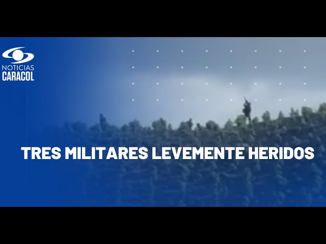 ⁣Ataque con drones en Cauca fue grabado por la comunidad