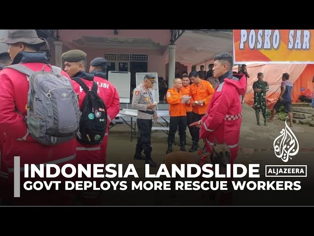 Indonesia intensifies search for dozens buried in landslide that killed at least 23 people