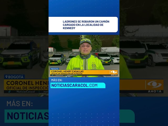 ⁣Policía recuperó un camión que cinco delincuentes se acababan de robar en Kennedy