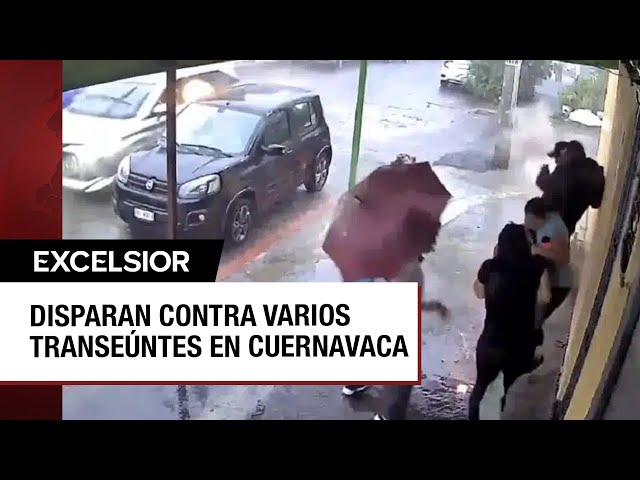 Rafaguean en Cuernavaca a cinco personas que se resguardaban de la lluvia