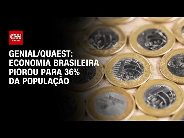 Genial/Quaest: economia brasileira piorou para 36% da população | CNN 360º