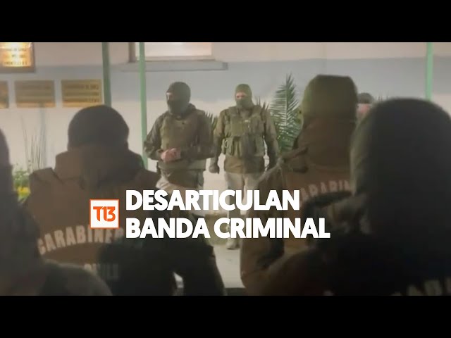 Carabineros detiene a banda que exhibía delitos en redes sociales