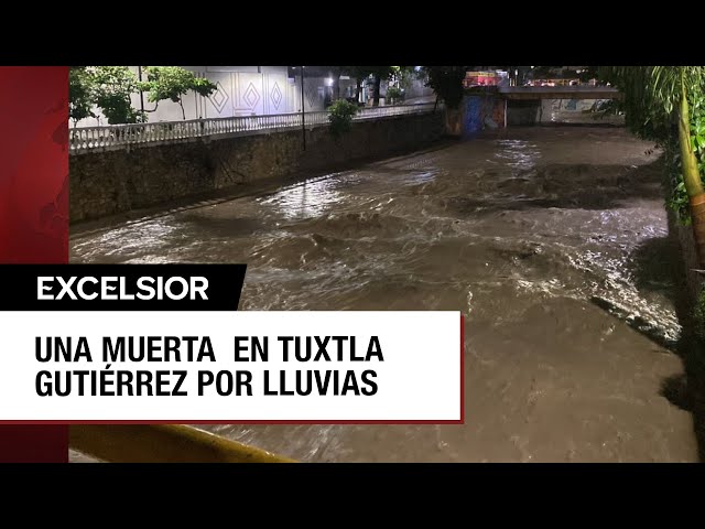 Lluvias en Chiapas causan desbordamientos de ríos e inundaciones