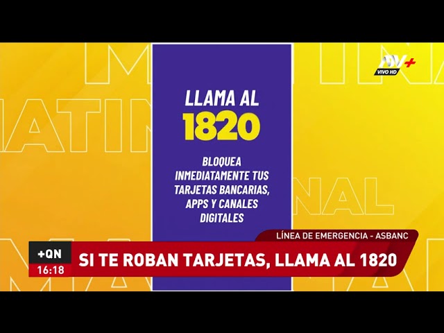 Asbanc habilita el 1820, número de emergencia para bloquear tarjetas robadas