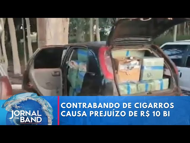 Contrabando de cigarros ilegais causa prejuízo de quase R$ 10 bilhões | Jornal da Band