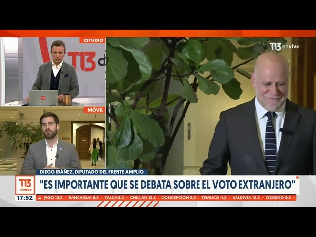 Diego Ibáñez: "Es importante que se debata sobre el voto extranjero"