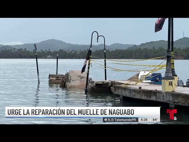 ⁣En ruinas el único muelle de Naguabo