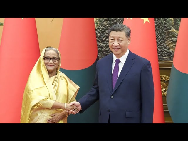 ⁣Встреча Си Цзиньпина с премьер-министром Бангладеш