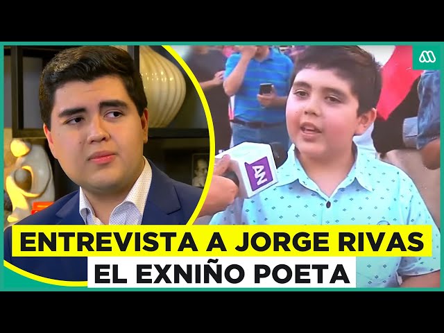 Jorge Rivas: "No me siento identificado por el niño poeta, pero le tengo mucho cariño"