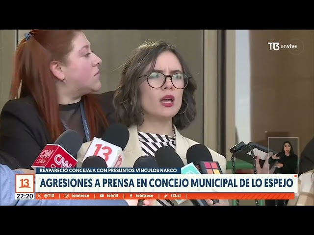 Agresiones a prensa en consejo municipal de Lo Espejo: Canal 13 rechaza ataque a equipo